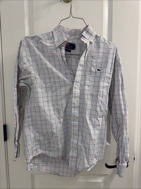 Vineyard Vines Men’s Multicolor Plaid Button-Down Shirt